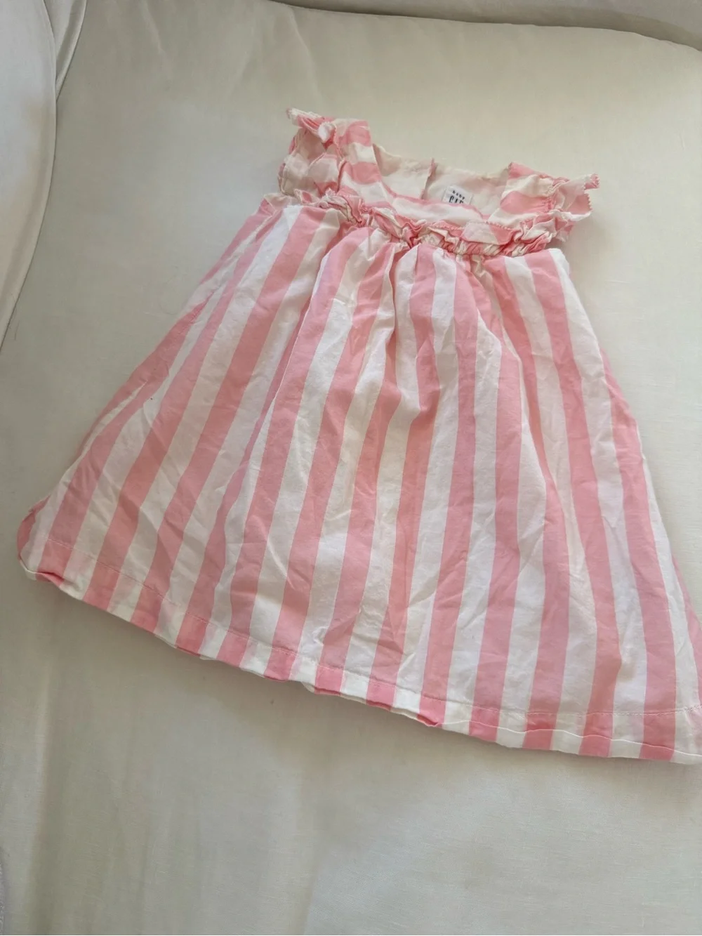 Baby Gap Pink & White Striped Summer Dress 18-24 months